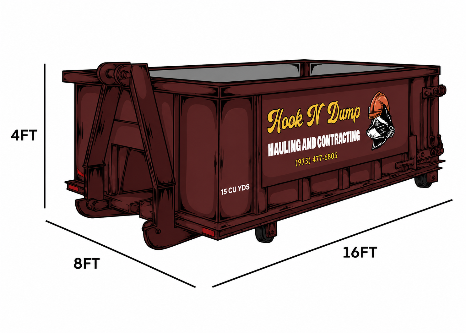 15 Cubic Yards Dumpster